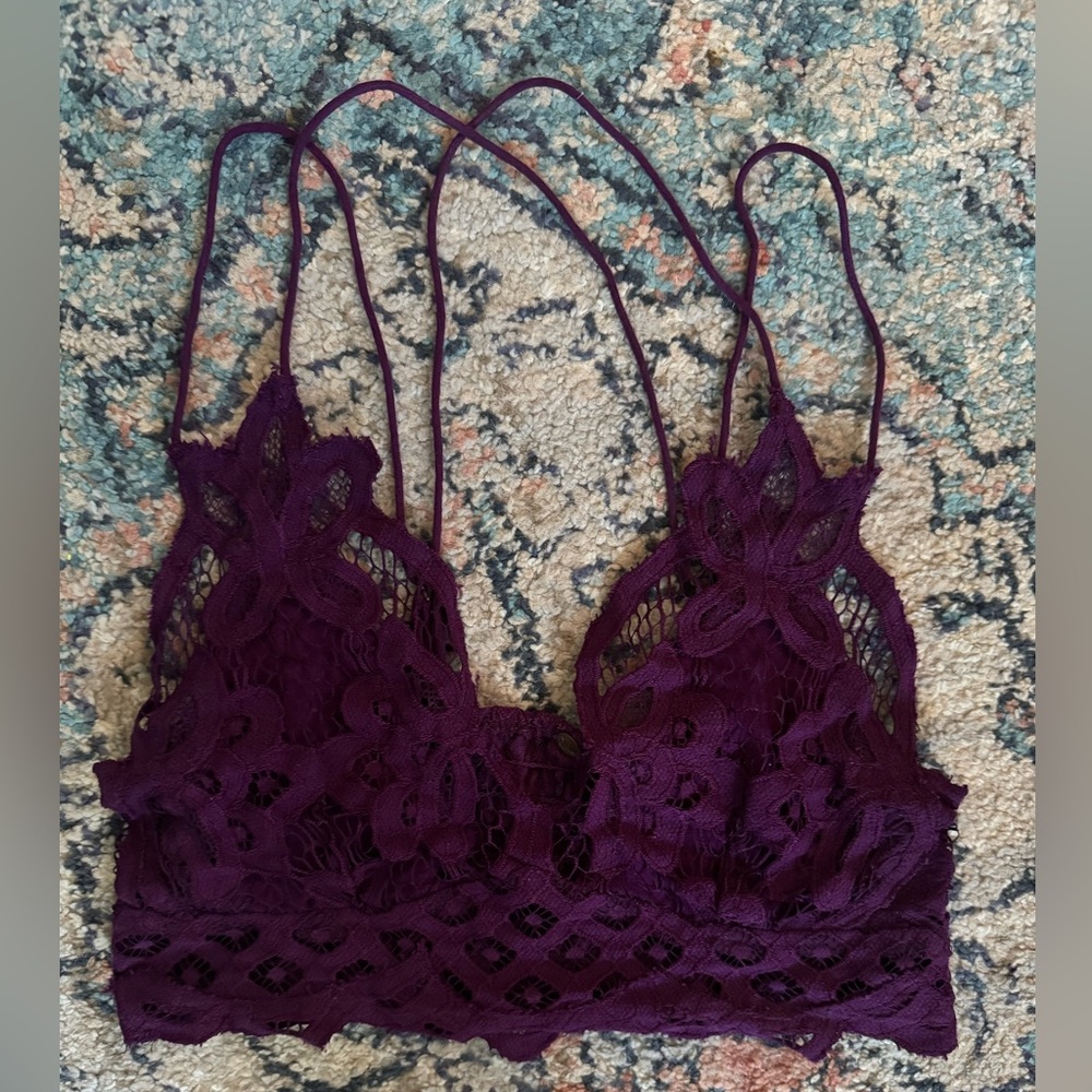 Free People Purple Lace Bralette